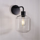 Textured Clear Glass Wall Light E27 25W Textured Clear Glass Wall Light E27 25W